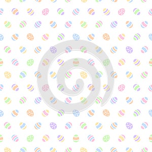 Painted Easter, Paschal eggs seamless vector background